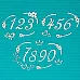 Набор украшений из чипборда "Цифры в рамках" (CraftStory)