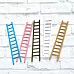 Набор вырубок "Лесенки", цвет белый, розовый, крафт, голубой Набор вырубок "Лесенки", цвет белый, розовый, крафт, голубой
