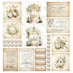 Бумага 30х30 см "White Roses. Обложка" (ScrapAndMe) Бумага 30х30 см "White Roses. Обложка" (ScrapAndMe)