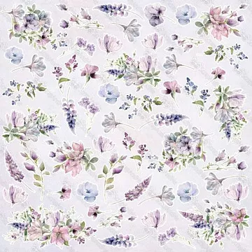 Бумага 30х30 см "Sunday Morning. Flowers" (ScrapAndMe)