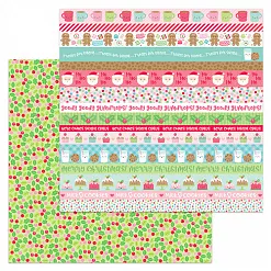 Бумага "Milk&Cookies. Merry berries" (Doodlebug)