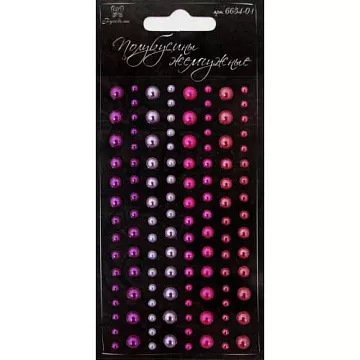 Набор полужемчужин "Загадочный лиловый", 120 шт (Рукоделие)
