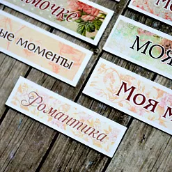 Набор высечек из бумаги "Надписи"  (ScrapMania)