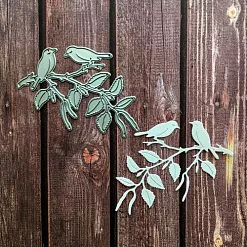 Нож для вырубки "Птицы на ветке" (Scrapman)