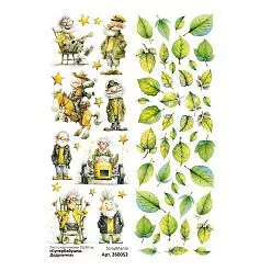 Лист с картинками 10х30 см "СуперБабушка. Дедулечка" (ScrapMania) Лист с картинками 10х30 см "СуперБабушка. Дедулечка" (ScrapMania)