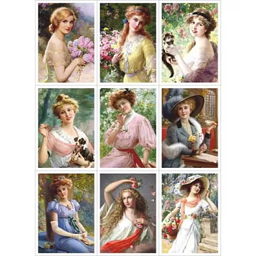 Скрап-карта А4 "Красавицы" (ScrapMania)