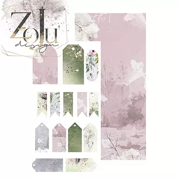 Бумага 15х30 см "Forest dream" (Zoju)