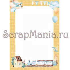 Набор электронных страничек для распечатки "Веселый паровозик" (ScrapMania)
