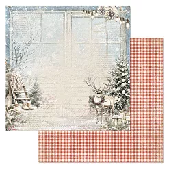 Набор бумаги 20х20 см "Сочельник", 12 листов (ScrapMania)