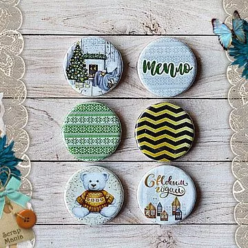 Набор фишек "Сканди Новый Год. Тепло" (ScrapMania)