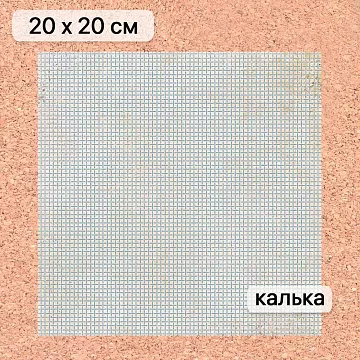Калька 20х20 см "Школьная жизнь 24", плотность 110 гр/м2 (ScrapMania)