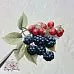 Набор высечек из ткани "Ягодное лукошко", 19 шт (RozeFlowers)