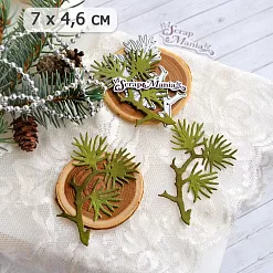 Нож "Веточка сосны", 7х4,6 см (ScrapMania)