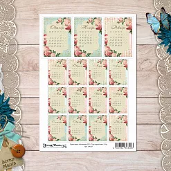 Скрап-карта А4 "Календарь 2021. Сад герцогини" (ScrapMania)