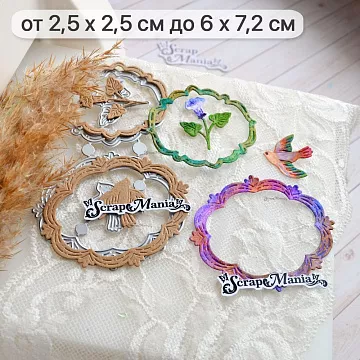 Нож "Картинная галерея. Голубь и цветок", 6х7,2 см (ScrapMania)