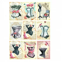 Скрап-карта А4 "Корсеты" (SV) Скрап-карта А4 "Корсеты" (SV)