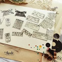 Штамп "Счастливые билеты", 6,9х3,7 см (AgiArt)