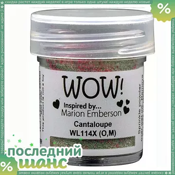 ШАНС Пудра для эмбоссинга непрозрачная "Cantaloupe. Мускусная дыня" (WOW)