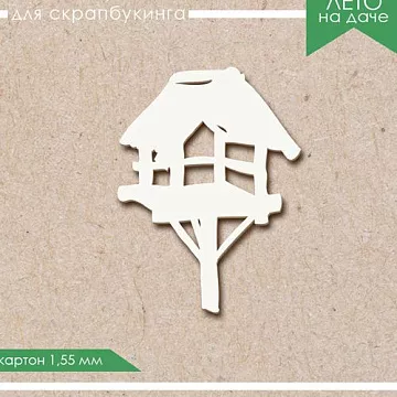Украшение из чипборда "Кормушка" (ScrapКрым)