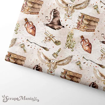 Отрез ткани 75х50 см "Волшебник. Тайные знания" (ScrapMania)