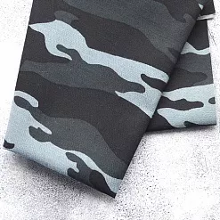 Отрез ткани 36х50 см "Камуфляж серо-голубой" (КМФ)