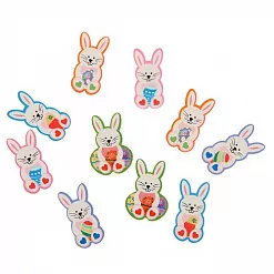 Набор деревянных украшений "Пасхальный кролик" (АртУзор)