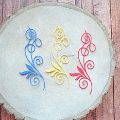 Набор вырубок "Яркие вензеля"