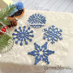 Нож "Снежинки крупные. Ледяные", 6,1х6,1 см (ScrapMania)