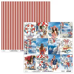 Бумага 30х30 см "Riviera Moments 06" (Mintay) Бумага 30х30 см "Riviera Moments 06" (Mintay)