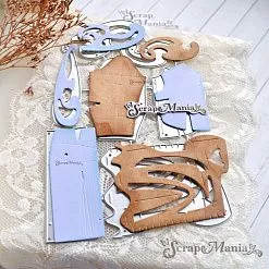 Нож "Рукоделие. Выкройки и лекала", 5х6,8 см (ScrapMania)