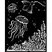 Трафарет 20х25 см "Songs of the sea. Jellyfish" (Stamperia)