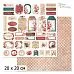 20х20 Бумага "Багряный винтаж. Дизайн 5" (ScrapMania) 20х20 Бумага "Багряный винтаж. Дизайн 5" (ScrapMania)