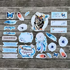 Набор высечек из бумаги "Этника. Твоя вселенная", 25 шт (ScrapMania)