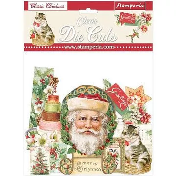 Набор вырубок из ацетата "Classic Christmas", 40 шт (Stamperia)