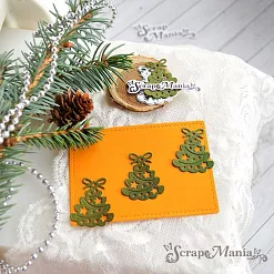 Нож "Новогодние игрушки. Елочка", 2,6х3,1 см (ScrapMania)