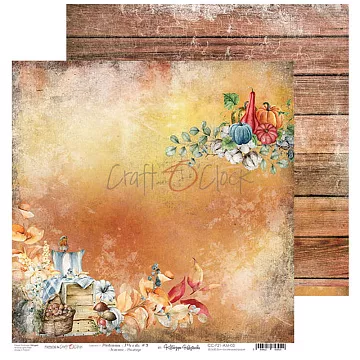 Бумага 30х30 см "Autumn moods 3" (CraftO'clock)