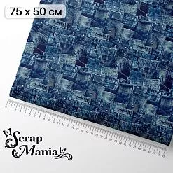 Отрез ткани 75х50 см "Ребята с нашего двора. Джинсы" (ScrapMania) Отрез ткани 75х50 см "Ребята с нашего двора. Джинсы" (ScrapMania)