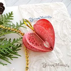 Нож "Игрушки на елку 3D. Сердце", 5,8х6,2 см (ScrapMania)