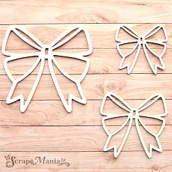 Шейкер "Волшебный снегопад. Бант. Мини", 5,5х5,5 см (ScrapMania)