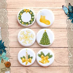 Набор фишек "Красивый новый год" (Scrapmania)