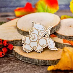 Чипборд "Ветка шиповника", 3,6х3,9 см (WoodHome)