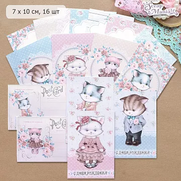 Набор карточек "МурТильда", 7х10 см, 16 шт (ScrapMania)