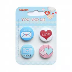 Набор фишек "Ты и Я - 2" (ScrapBerry's) Набор фишек "Ты и Я - 2" (ScrapBerry's)