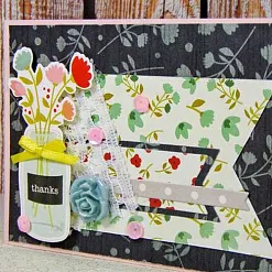 Набор наклеек 33х14 см "На крыльце" (Pebbles)