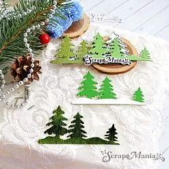 Нож "Зимний лес. Малый 2", 7,4х3,9 см (ScrapMania)