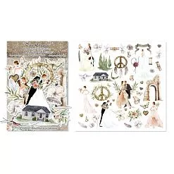 Набор высечек "День свадьбы. Свадебные элементы", 45 шт (ScrapbookDesigns)