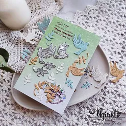 Нож "Пара голубей", 4х3,3 см (AgiArt)