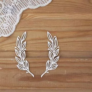 Чипборд "Веточки 55", 2,7х7,8 см (Просто небо)