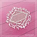 Чипборд "Ажурная рамка с сеткой и гирляндами" (СкрапМагия)