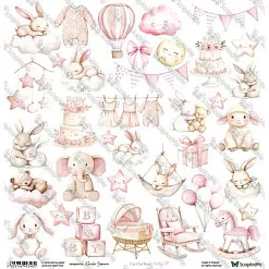 Бумага 30х30 см "Oh, Baby. Baby 06" (ScrapAndMe) Бумага 30х30 см "Oh, Baby. Baby 06" (ScrapAndMe)